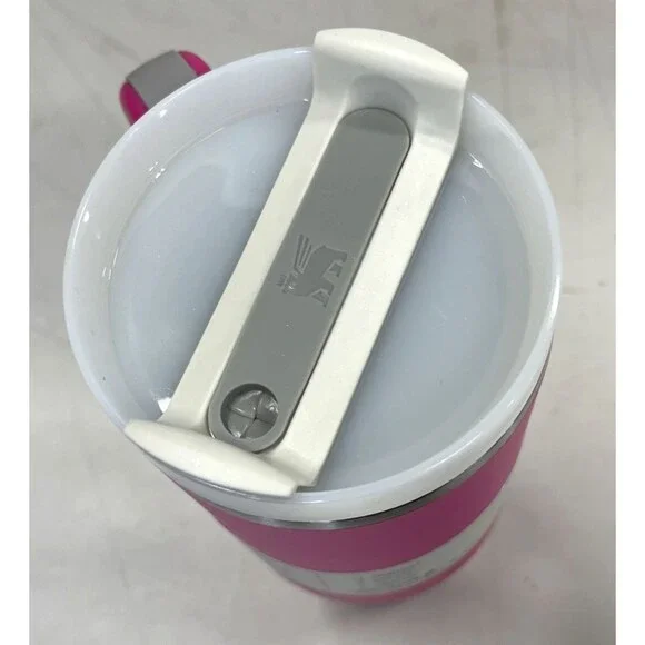 Stanley 40oz Quencher H2.0 FlowState Tumbler Rose Red Pink Sealed Cup NEW - Picture 8 of 8